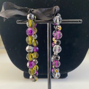 Double beaded bracelets